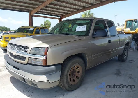 2005 Chevrolet Silverado 1500 Ls из США, поврежденный, VIN 2GCEC19VX51200042
